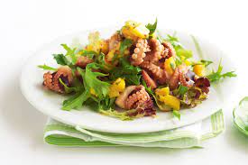 Char-Grilled Baby Octopus Salad 2022