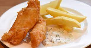 Beer Battered Fish And Chips With Tartare Sauce